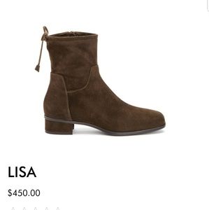 NEW Aquatalia Lisa Suede Booties in 6.5